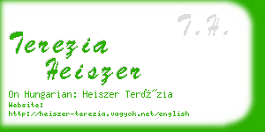 terezia heiszer business card